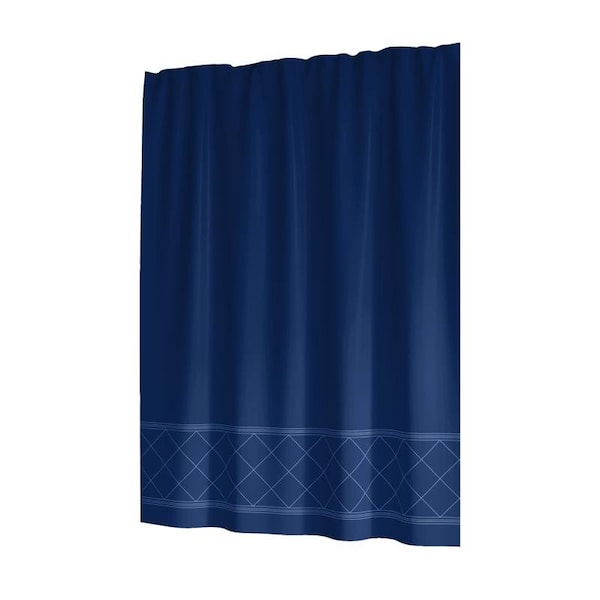 Sttelli Sttelli Radiance 72 in. H X 72 in. W Navy Shower Curtain Polyester RAS-115-NAV - main